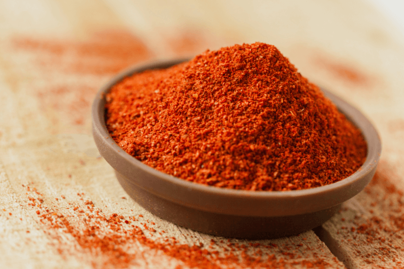 a bowl of cayenne pepper