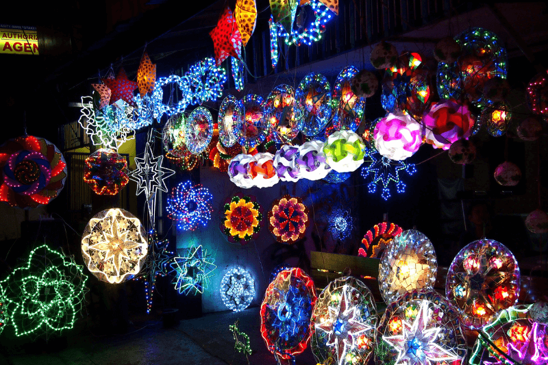 a photo of Christmas lanterns