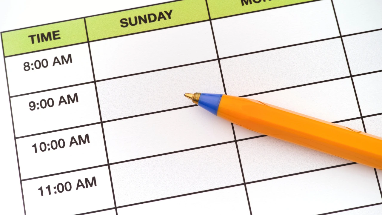 A pencil positioned on a weekly planner, highlighting the significance of making pest prevention a daily routine.