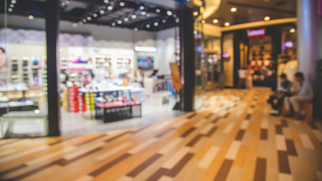 Retail Store Pest Prevention Keeping Inventory Safe from Infestations A retail store interior with shoppers browsing, emphasizing pest prevention for safe inventory management.