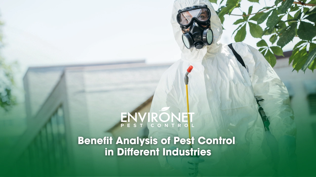 Benefit Analysis of Pest Control in Different Industries low angle view of a pest control worker standing and holding a sprayer