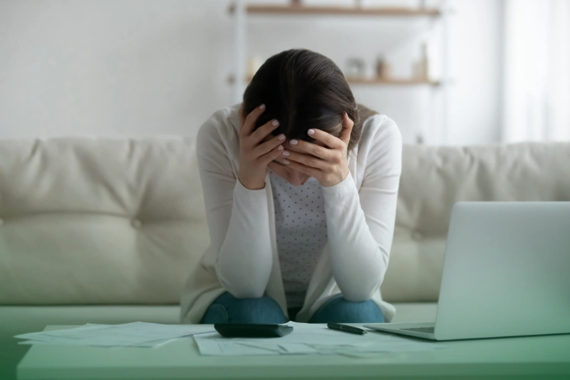 Financial Burden 1 a woman facing financial stress