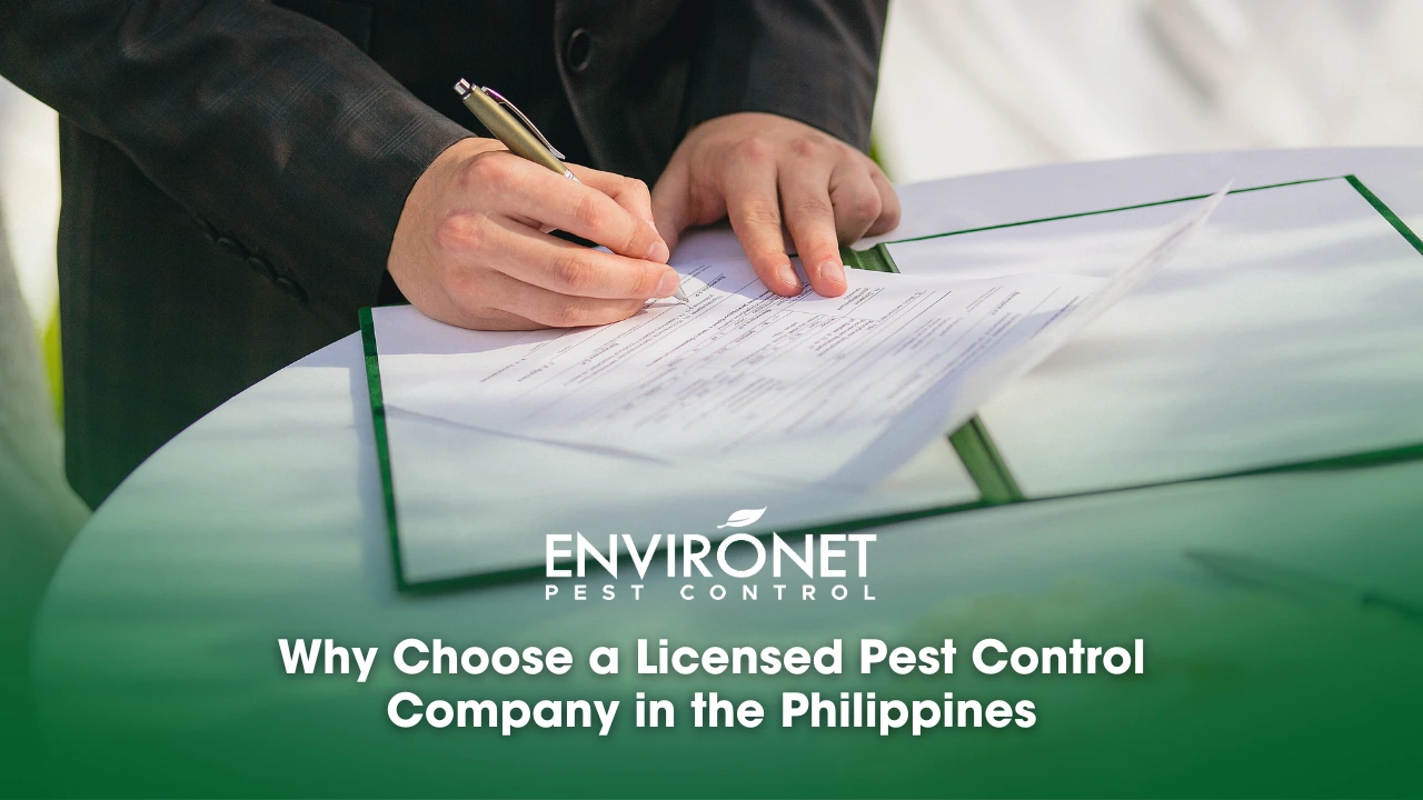 Why Choose a Licensed Pest Control Company in the Philippines signing license and permits