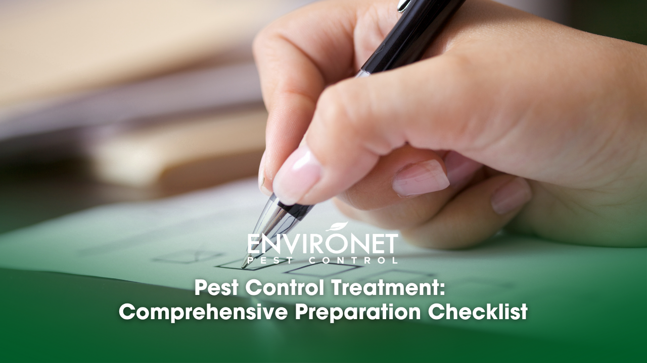 woman at desk checking off her to do list for how to prepare for pest control treatments